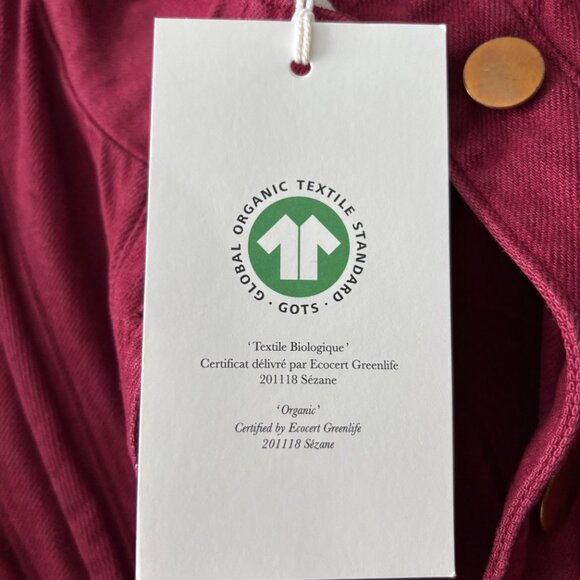 Sezane Aaron Jacket Lie De Vin - Size S - Picture 3 of 5